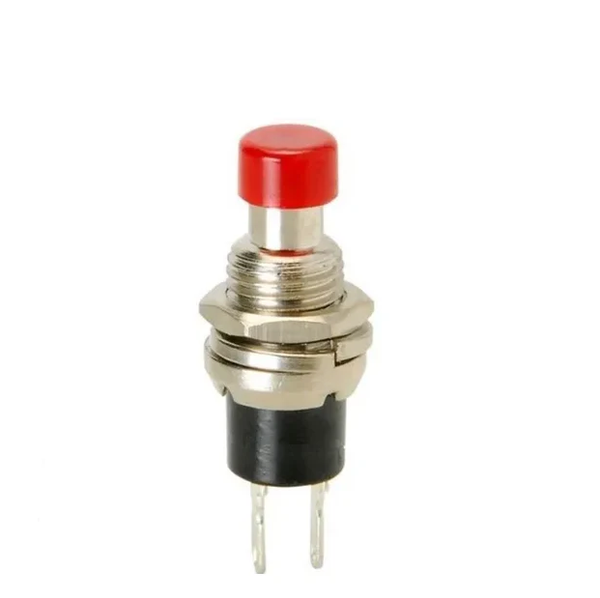 Switch Push 3A 125V 1 Polo, 1 Tiro Momentáneo (NA) Redondo Mini