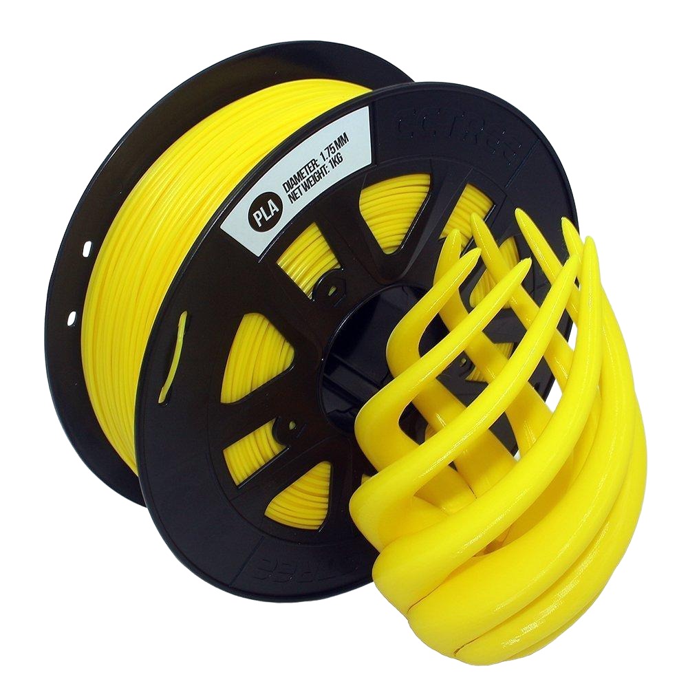 CCTREE PLA Filament 1.75mm Yellow - 1kg Spool
