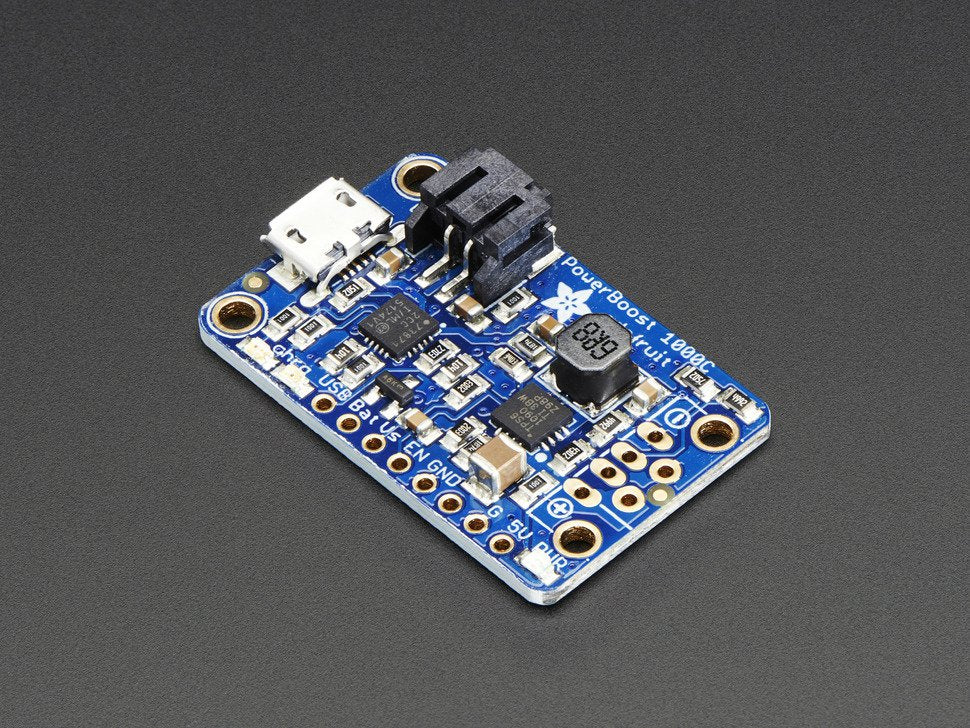 Adafruit PowerBoost 1000 Charger - 5V USB Boost + 1A LiPo Charger