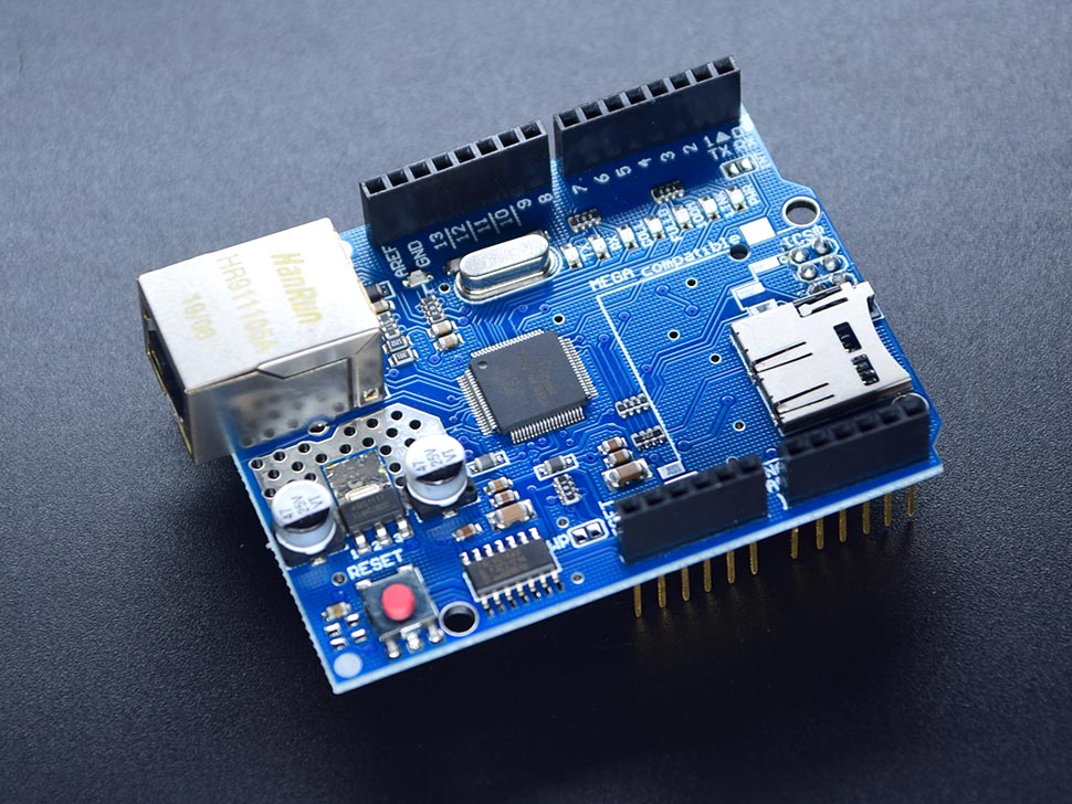 W5100 Ethernet Shield for Arduino - 10/100 RJ45