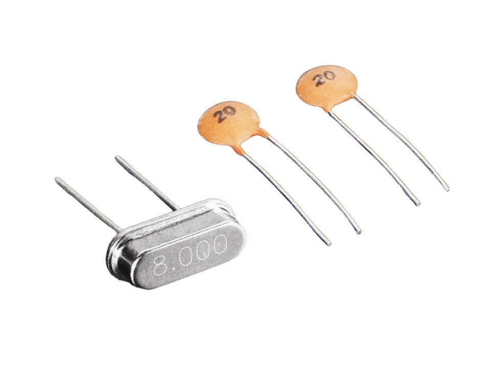8 MHz Crystal + 20pF Capacitors - MCU Clock