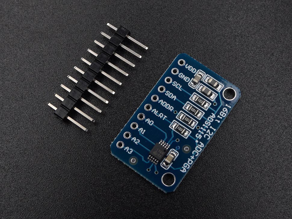 ADS1115 16-Bit 4-Channel ADC w/ PGA - I2C Breakout