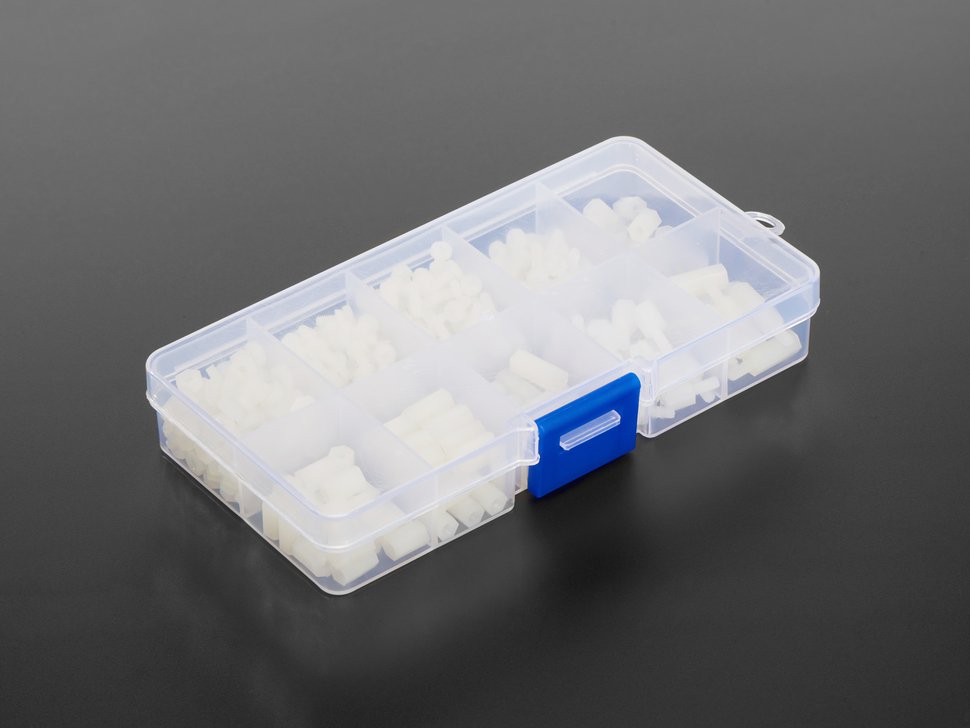 Standoff & Screw Set White Nylon M3 Thread - Spacer Kit