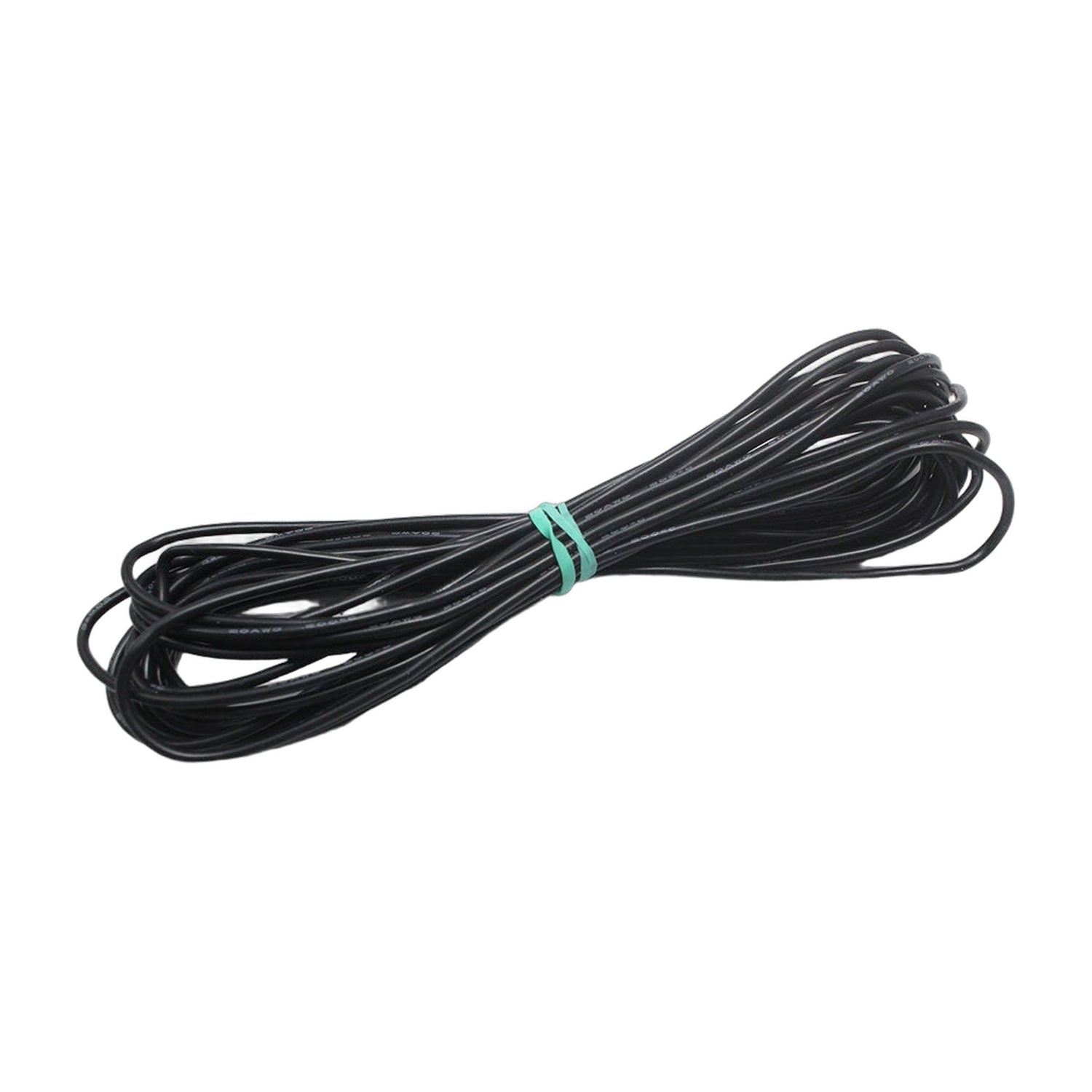 Black 22AWG Flexible Silicone Wire - 200C High-Temp