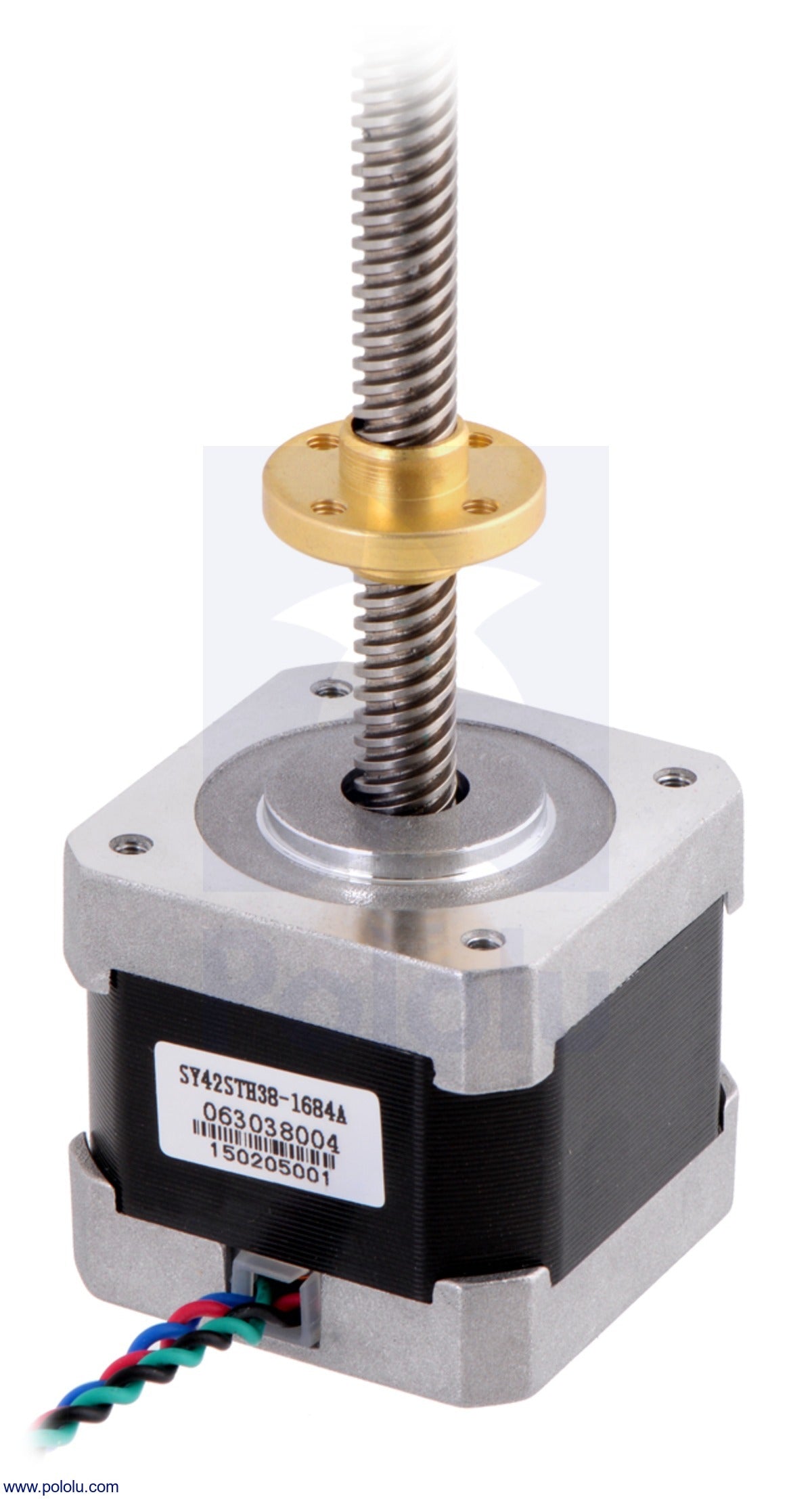 Pololu Stepper w/ 18cm Lead Screw 42x38mm 2.8V - 2689