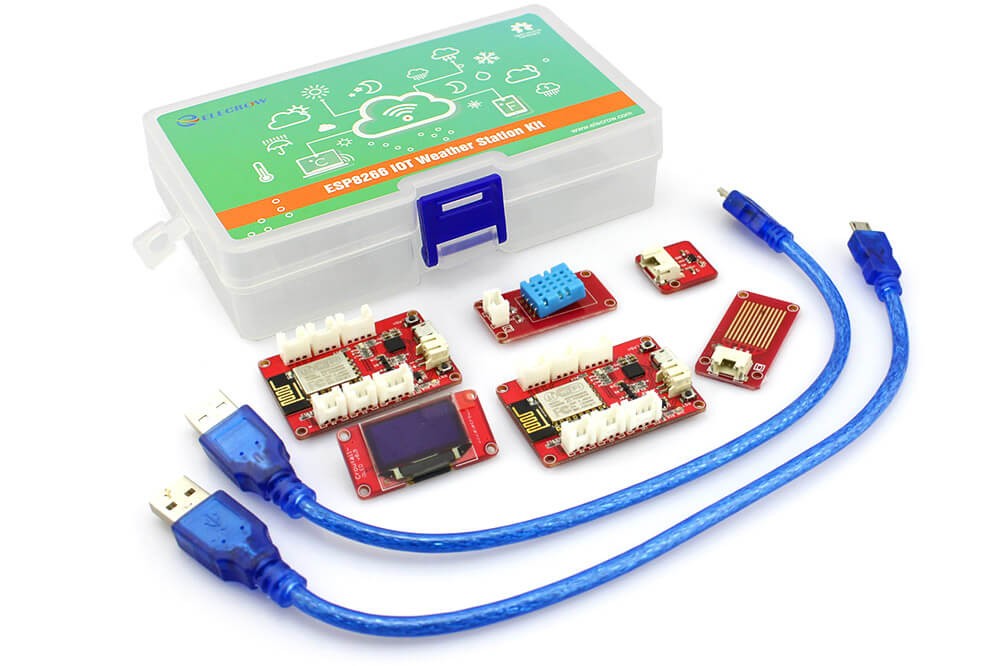 ESP8266 IoT Weather Station Kit - WiFi Display Bundle