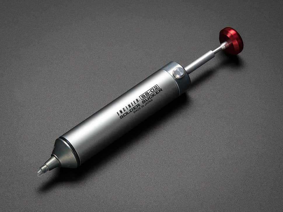 Engineer Professional Silicone-Tip Solder Sucker - Anti-Skid Desoldering