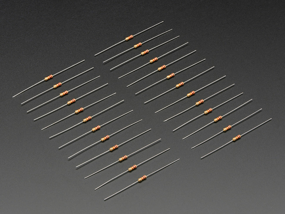 Resistor 22K ohm 5% 1/4W Through-Hole - Pack of 10