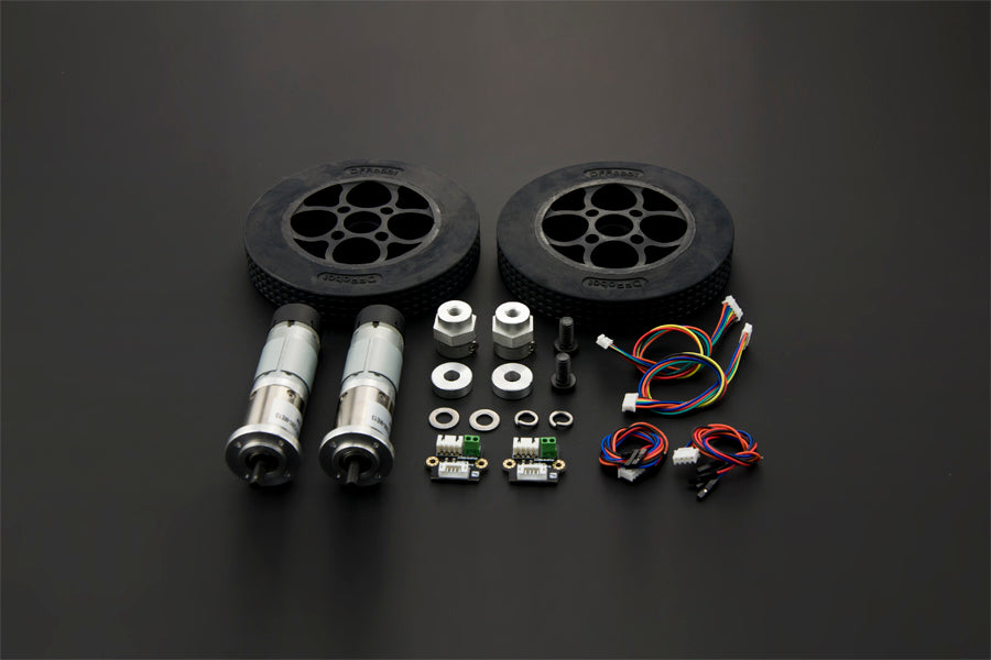 DFRobot Motor and Rubber Wheel Kit - KIT0085