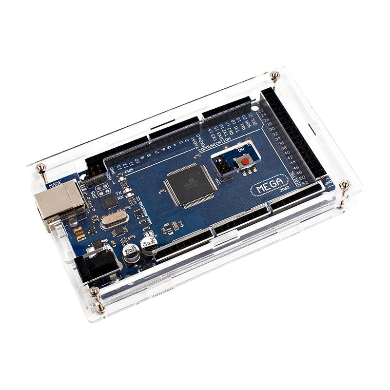 Acrylic Enclosure for Arduino Mega 2560 - Clear Project Case