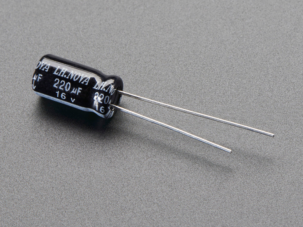 Capacitor Electrolytic 220uF 16V - Pack of 10