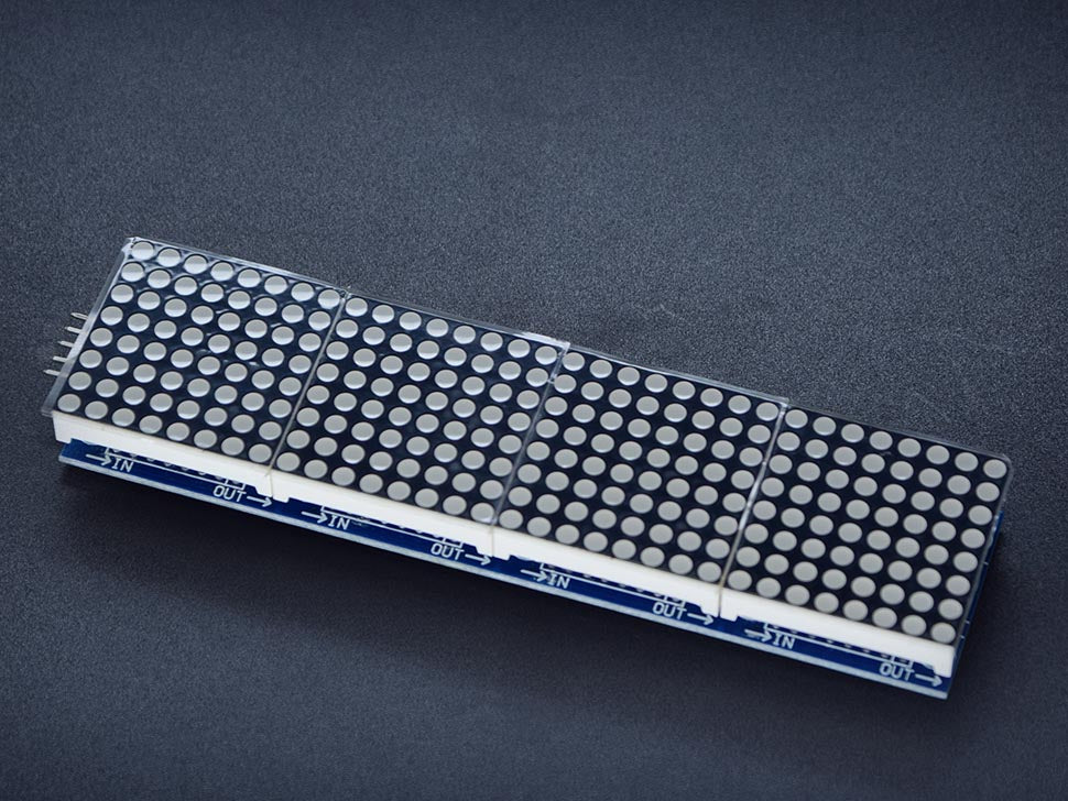 MAX7219 Cascaded 4-in-1 Dot Matrix Module - 32x8 Display