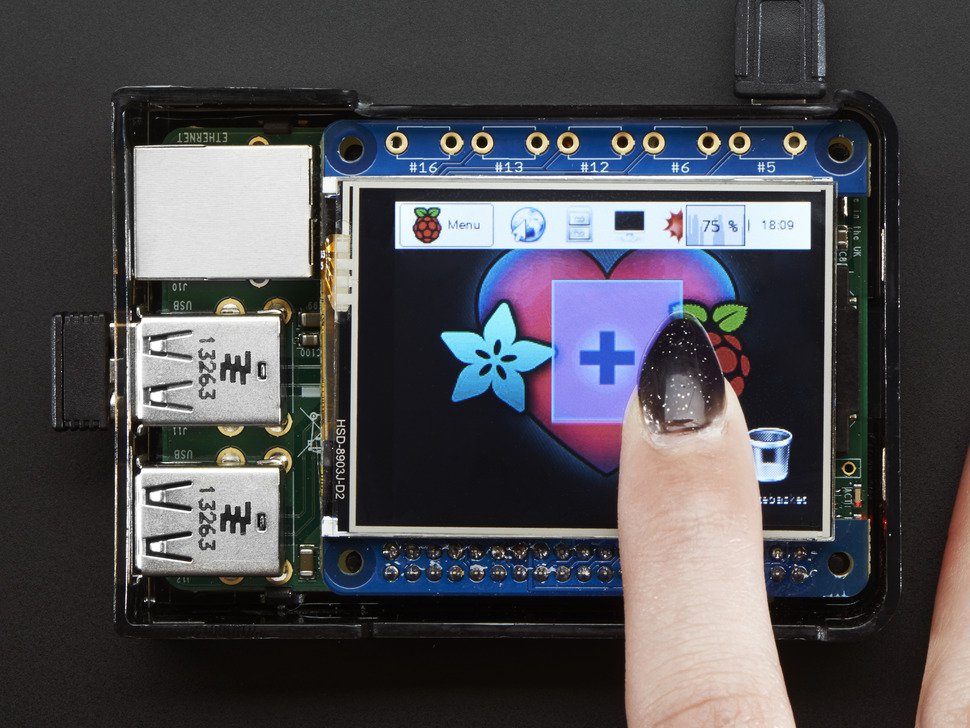 Adafruit PiTFT 2.4" Mini Kit 320x240 Touch - 2455