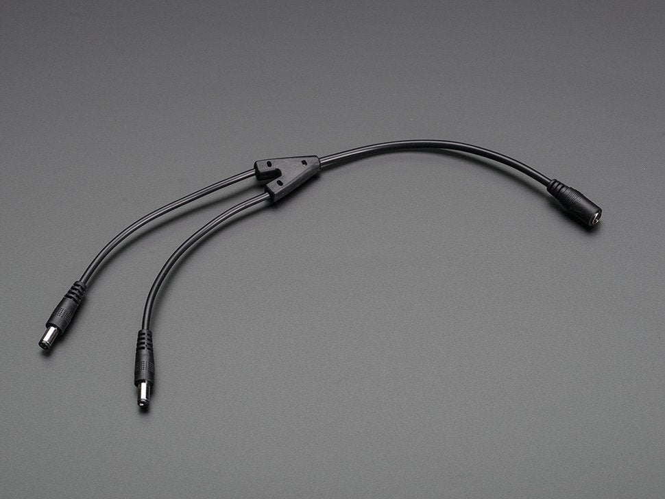 Adafruit DC Barrel 2-Way 2.1mm Splitter Squid - 1351