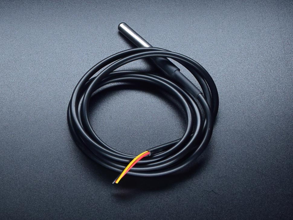 Waterproof DS18B20 Temperature Sensor 1-Wire 3m Cable