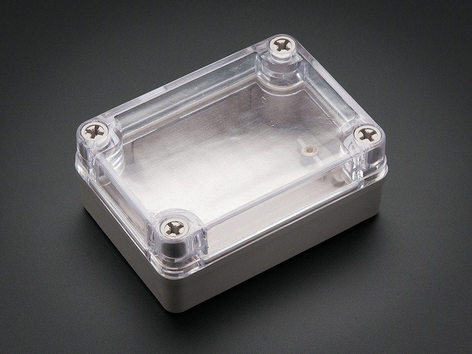Adafruit Weatherproof Project Enclosure - Small, Clear Top