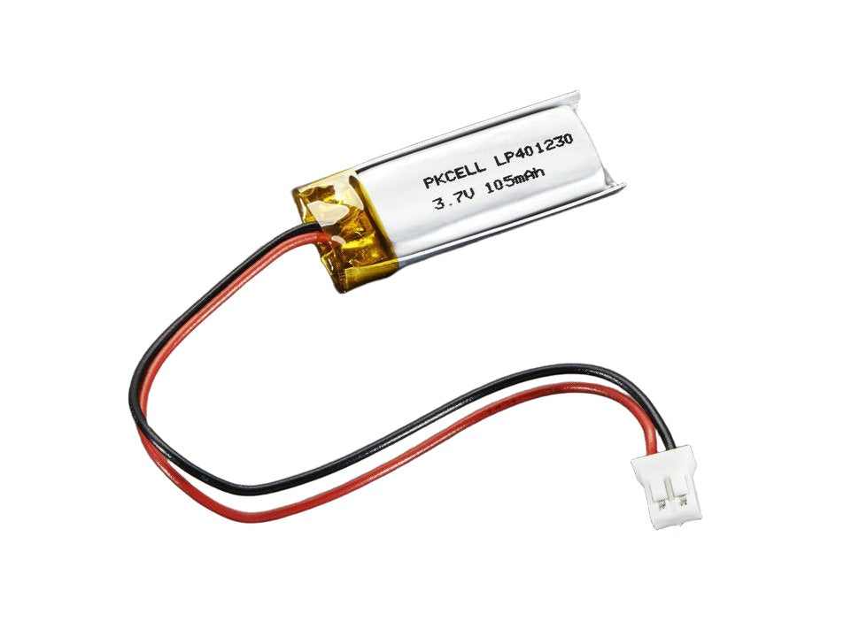 LiPo Battery 3.7V 105mAh - Tiny Pouch w/ JST-PH