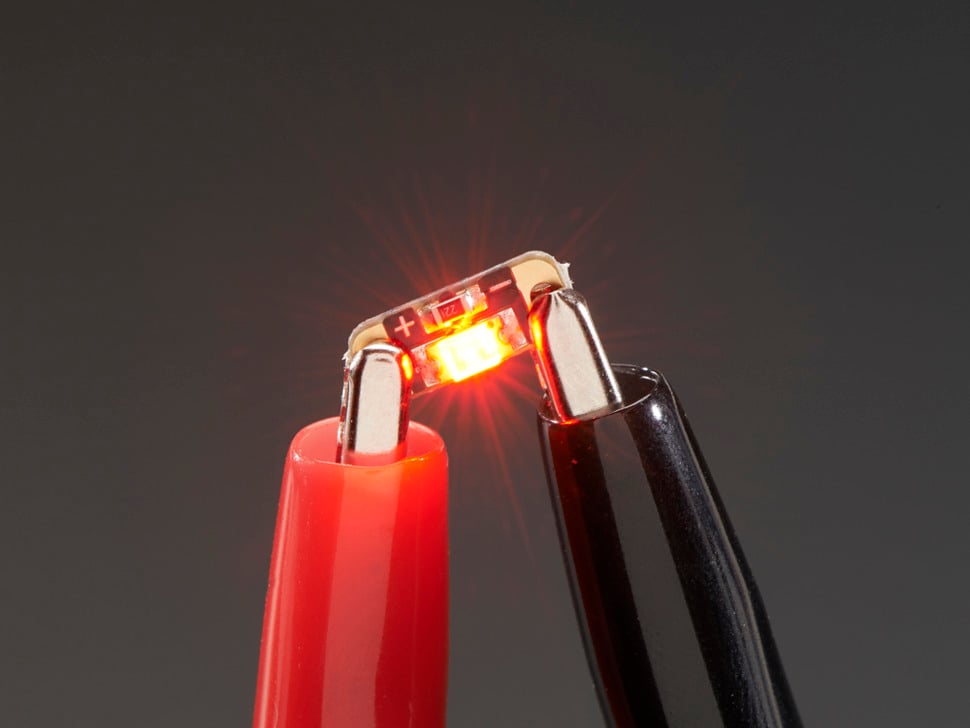 Adafruit LED Sequins Ruby Red - Pack of 5 Sewable LEDs