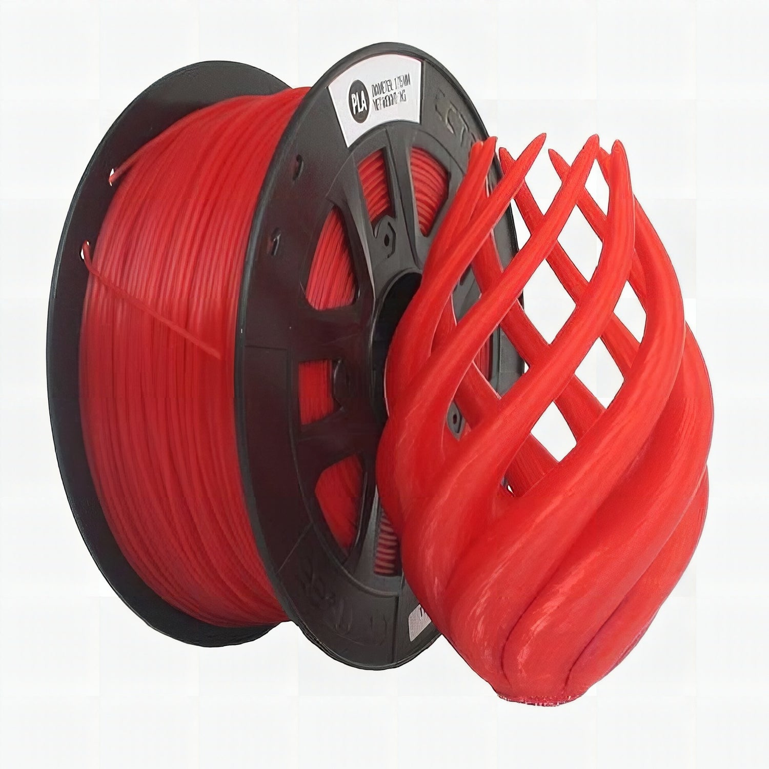 CCTREE PLA 3D Filament 1.75mm Transparent Red