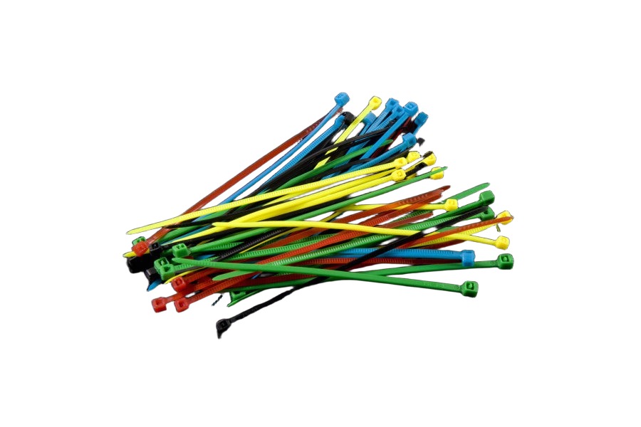 Cable Tie Nylon Set Six Colors 60pcs