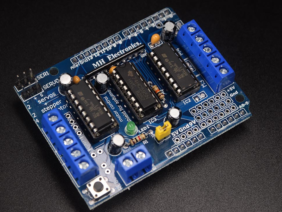 Adafruit-Style Motor Shield 4-Channel L293D - V1