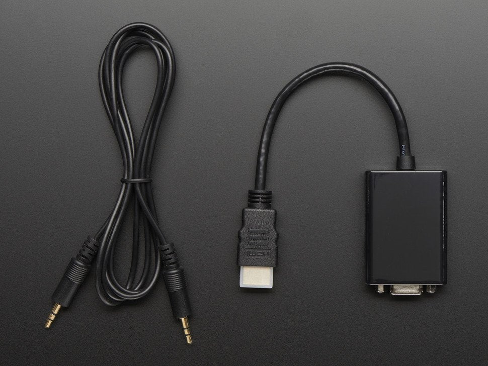 Adafruit HDMI to VGA Video Adapter w/ Audio - 1151