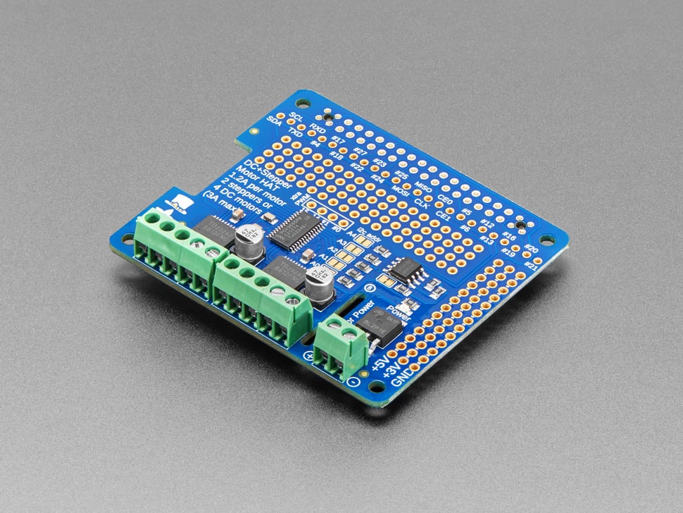 Adafruit DC & Stepper Motor HAT for Raspberry Pi