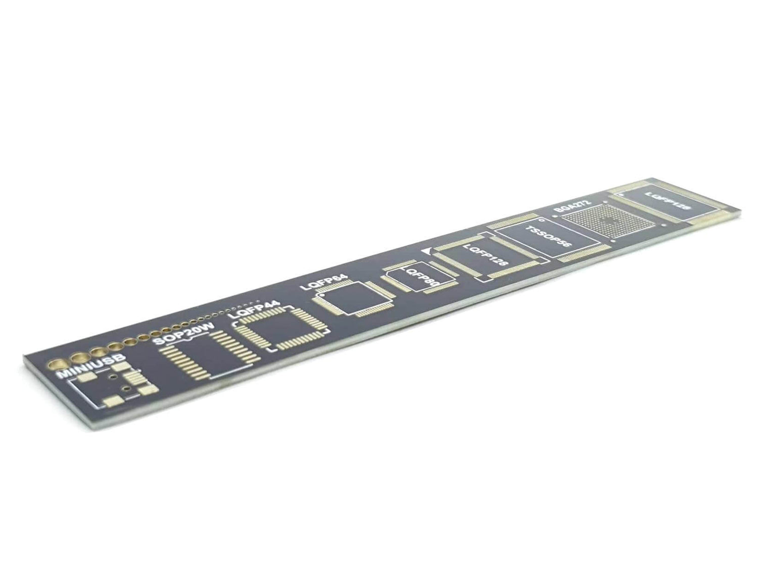 PCB Ruler 15cm - Reference Ruler w/ Component Footprints