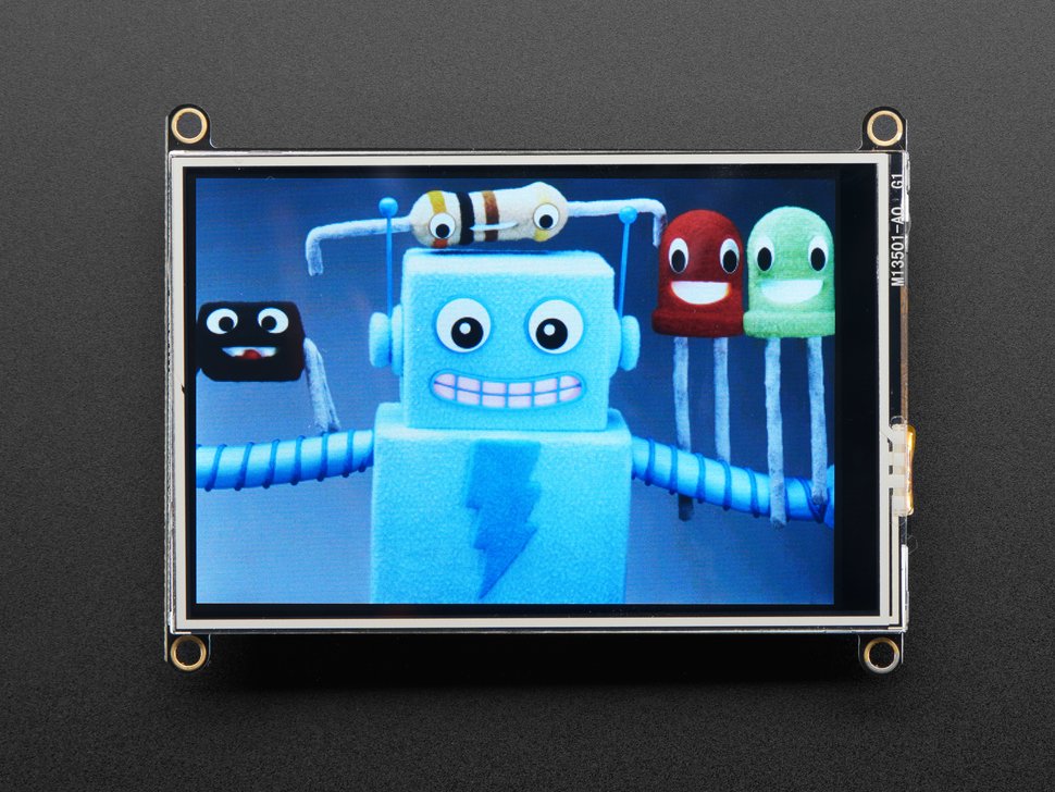 Adafruit TFT FeatherWing 3.5" 480x320 Touch - 3651
