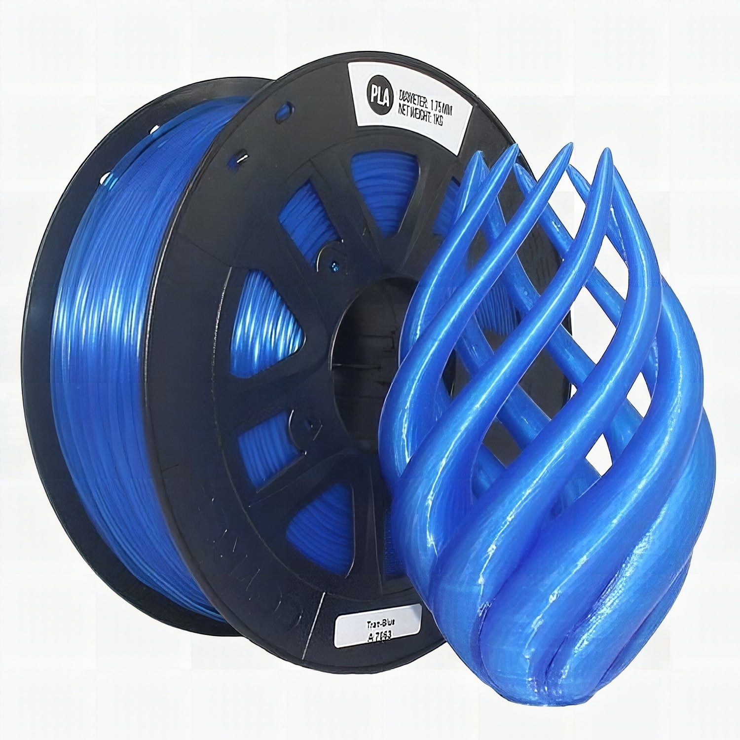 CCTREE PLA 3D Filament 1.75mm Transparent Blue