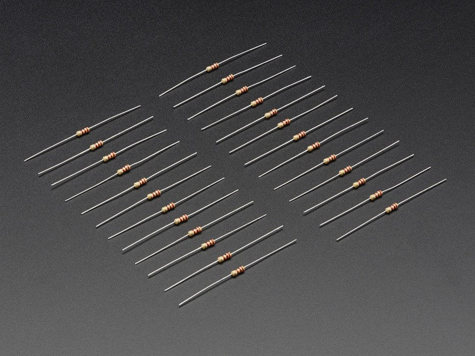 Resistor 2.2K ohm 5% 1/4W Through-Hole - Pack of 10