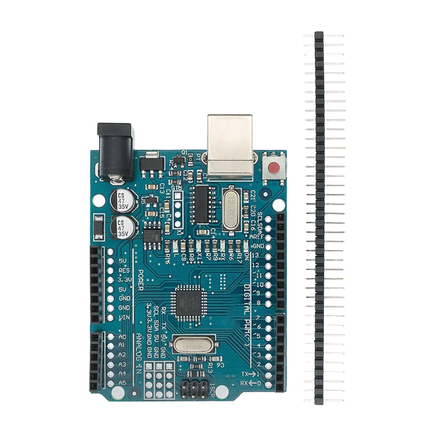 Arduino-Compatible UNO R3 Clone - CH340 USB, ATmega328P