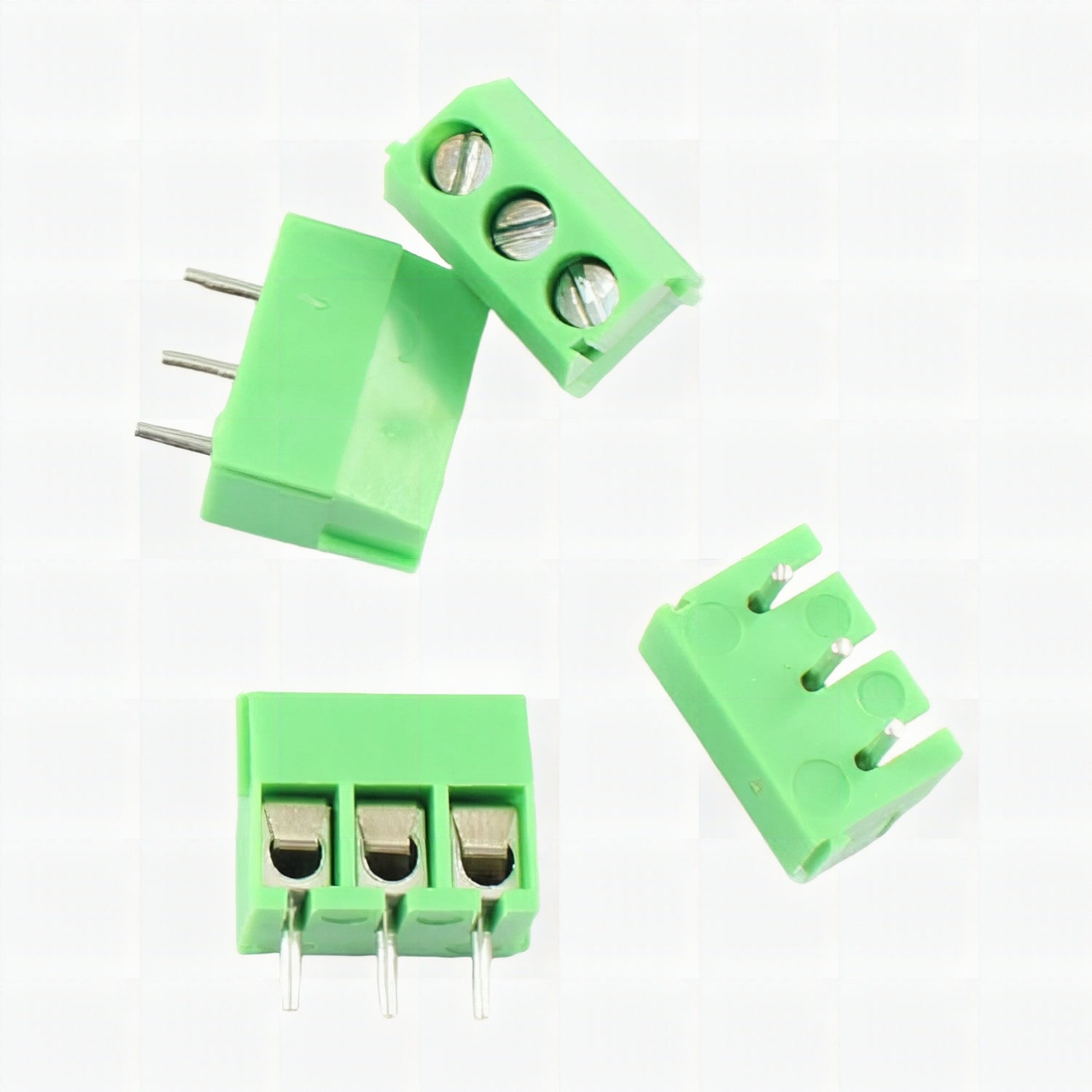 Terminal Block 3-Pin 3.5mm Pack of 5 - PCB Mount