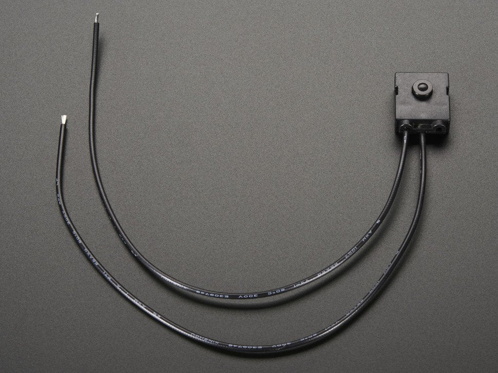 Tactile On/Off Switch w/ Leads - Pre-Wired Pushbutton