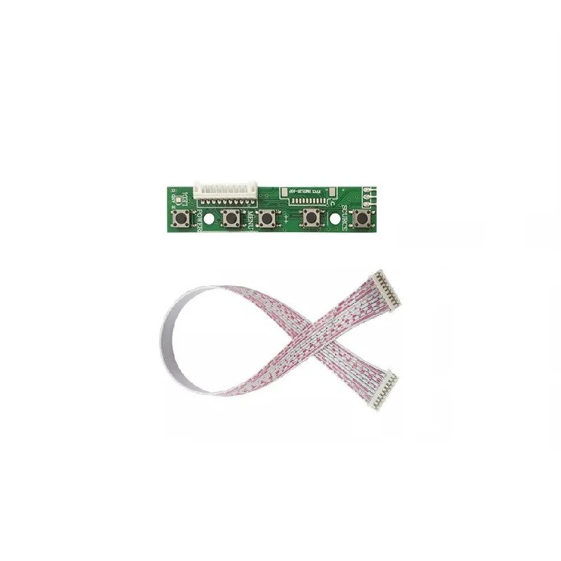 7- Inch LCD Control Button Board Compatible With 10 Pin Ribbon Cable