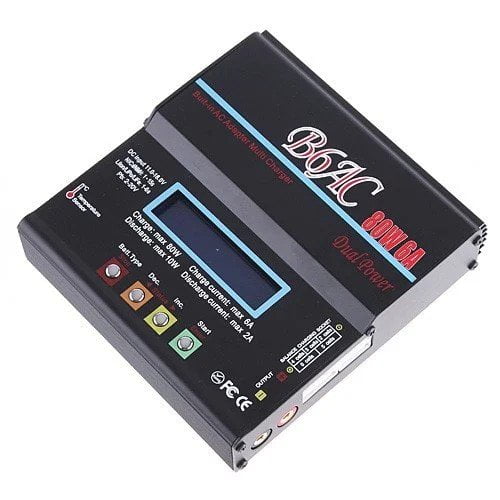 B6AC 80W 6A NiCd/MH/LiLo/LiFe/Pb RC Battery Balance Charger Lithium Battery Charger