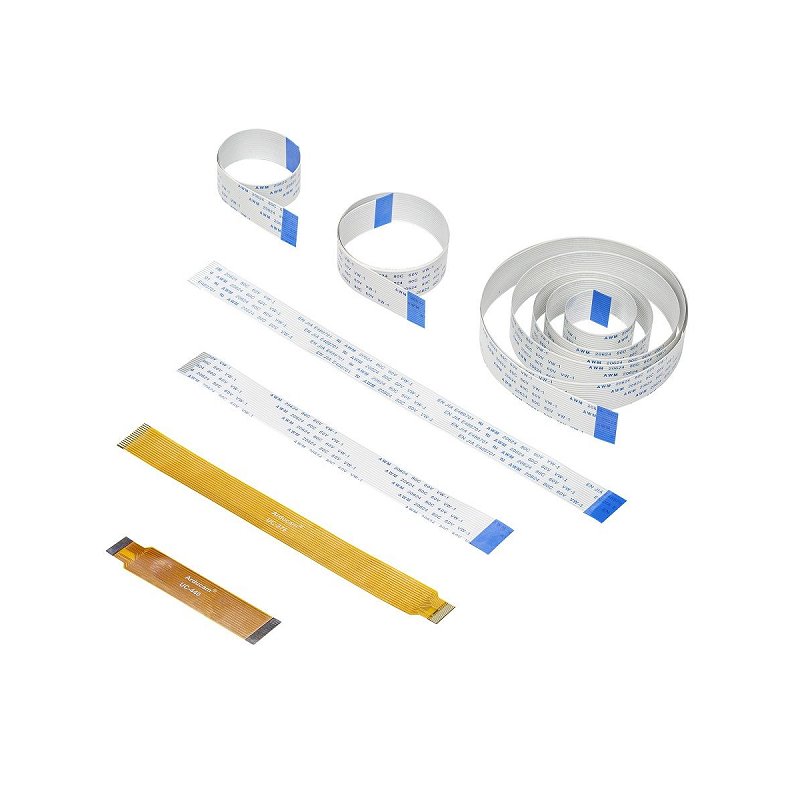 Arducam Camera Ribbon Flex Extension Cable Set (7Pcs), 5.9″ 7.87″ 11.8″ 19.69″ 39.37″ for Raspberry Pi