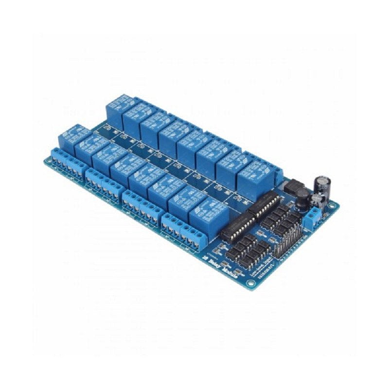 12V 16 Channel Relay Module with Light Coupling LM2576 Power Supply