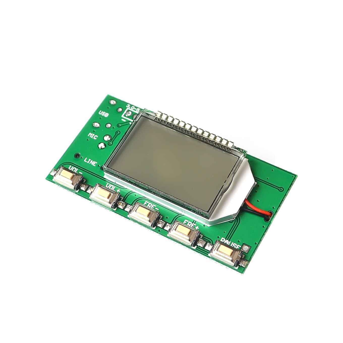 DSP PLL 87-108Mhz Stereo FM Transmitter Module Digital LCD Display Wireless Microphone Board Multi-function Frequency Modulation
