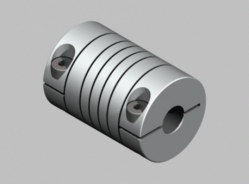 Flexible coupling OD:25mm x L:32mm Bore:6x6mm (ZRB-25×32)