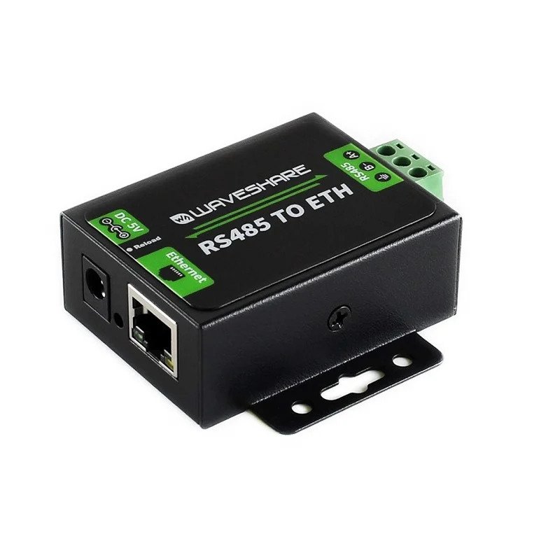 Waveshare RS485 to Ethernet Converter for (Adapter with EU Plug)