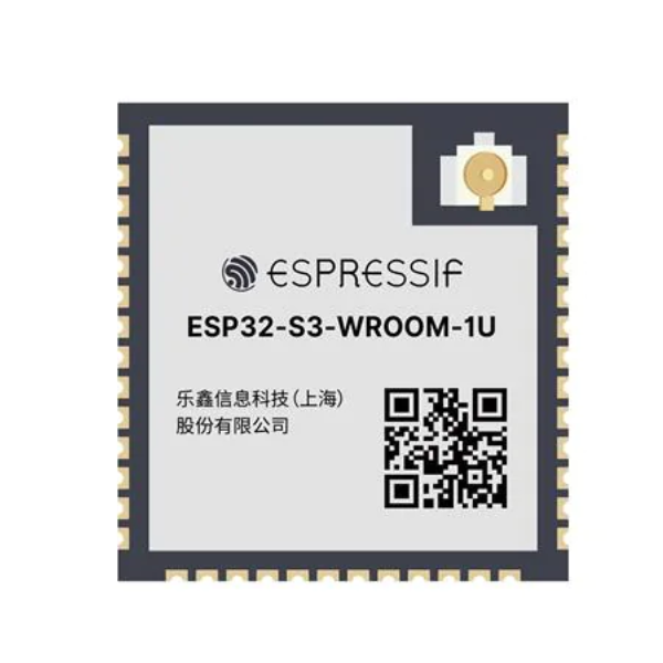 ESP32-S3-WROOM-1U-N16R8, ESP32-S3R8, 8 MB Octal PSRAM Die, 16 MB Quad SPI Flash, IPEX Antenna Connector