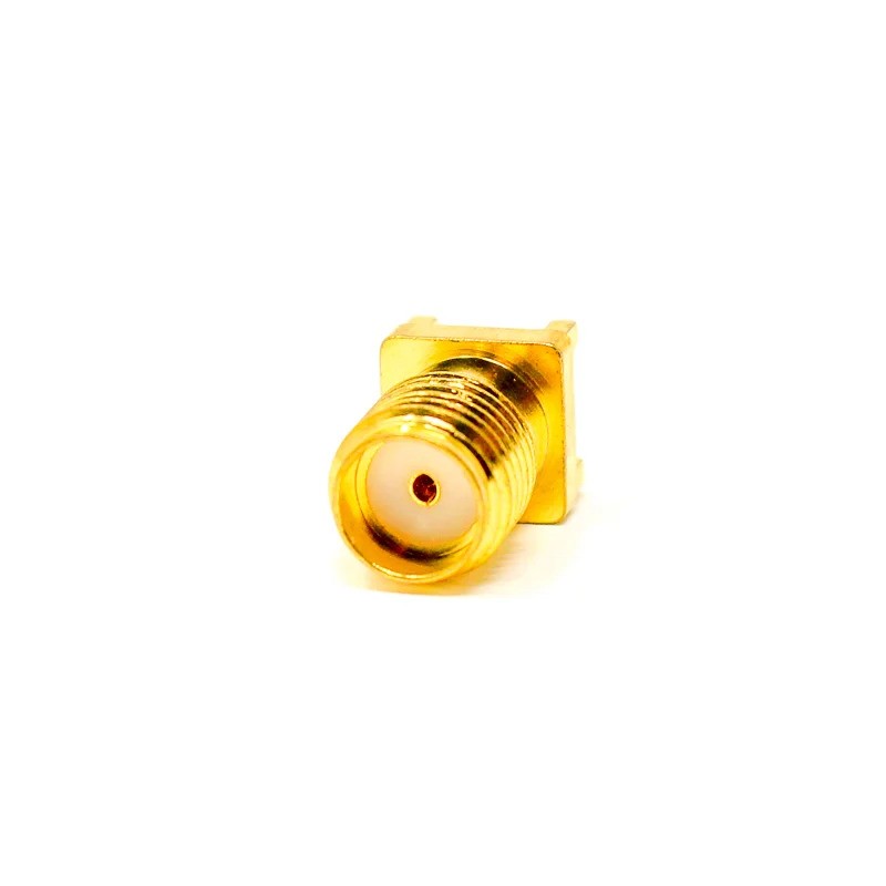SMA Female PCB Connector Vertical Type 50Ohm Gold Plating