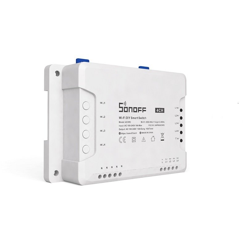 Sonoff 230V AC 4CH R3 4 Channels Smart Switch Support Google &amp; Alexa Smart Home Automation 10A