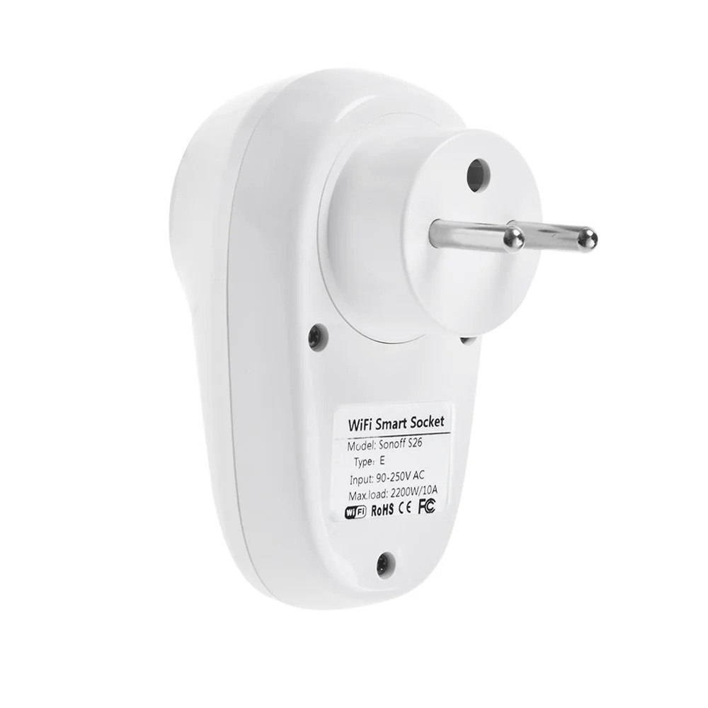 Sonoff S26 WiFi Smart EU Plug Type Eswitch