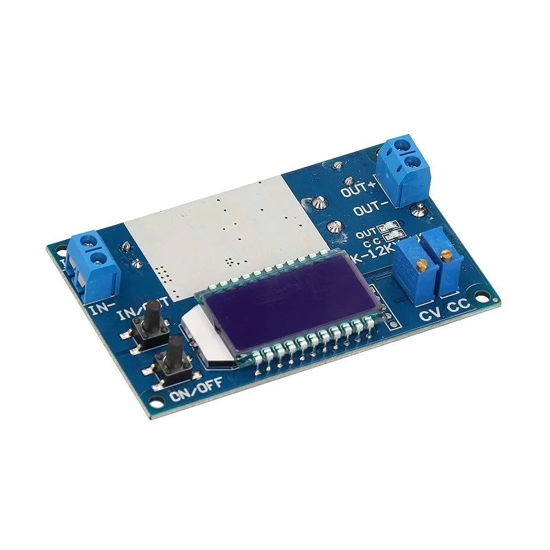 DC-DC 0-32V 12A, Constant Current LCD, Digital Display, Adjustable Voltage Buck, Step Down Power, Supply Module Board, (With Case)