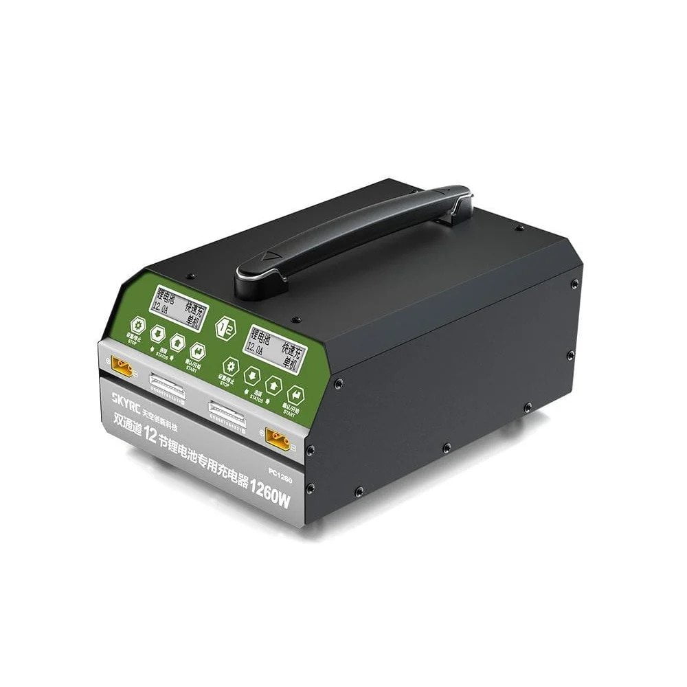 SkyRC PC1260 is a Dual Channel 12S LiPo Charger for Industrial Drones and Robot Application