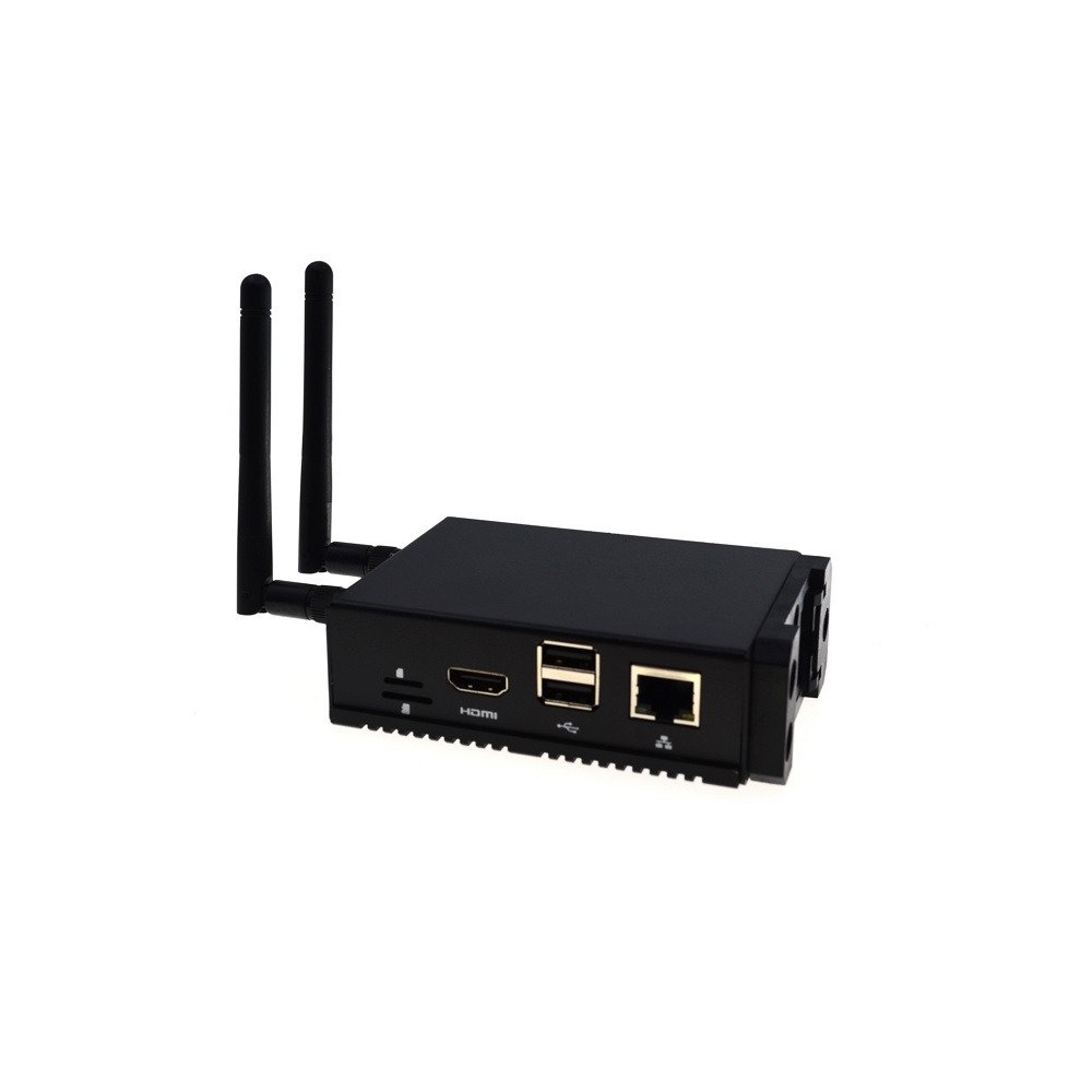 EDATEC ED-CM4SEN baseboard with WIFI Antenna 4G Module Metal Case 2GB RAM and 8GB EMMC
