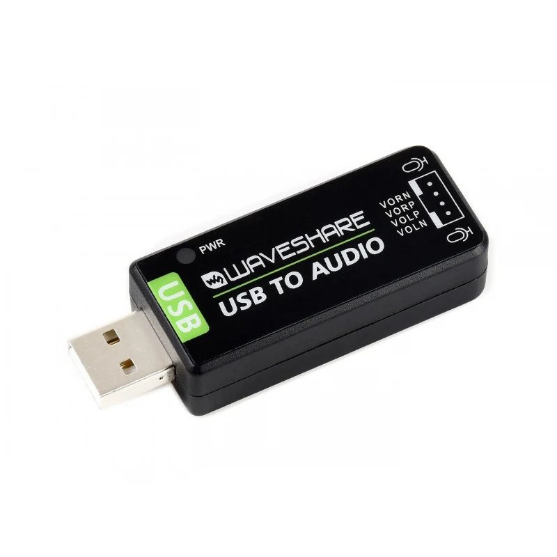Waveshare USB Sound Card, Driver-Free, for Raspberry Pi / Jetson Nano
