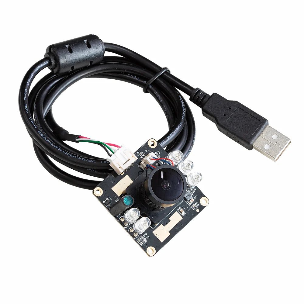 Arducam 1080P Day &amp; Night Vision USB Camera Module, 2MP Automatic IR-Cut Switching All-Day Image USB2.0 Webcam with IR LEDs